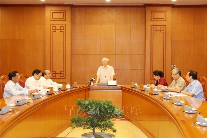 Tổng Bí thư, Chủ tịch nước chủ trì họp Tiểu ban Nhân sự Đại hội XIII của Đảng - ảnh 1