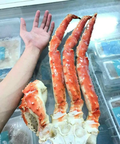 Chân cua hoàng đế dài hơn nửa mét giá vài triệu đồng một bộ - ảnh 1