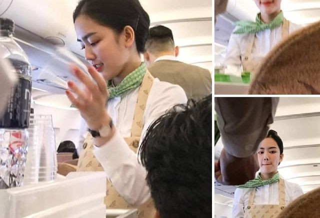 Nữ tiếp viên hàng không 9x khiến dân mạng xao xuyến vì quá xinh - ảnh 1