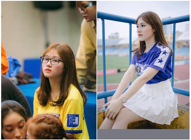 Nguyễn Bảo Thoa, nữ sinh Đại học Xây dựng Hà Nội, đang là cô gái được nhiều chàng trai