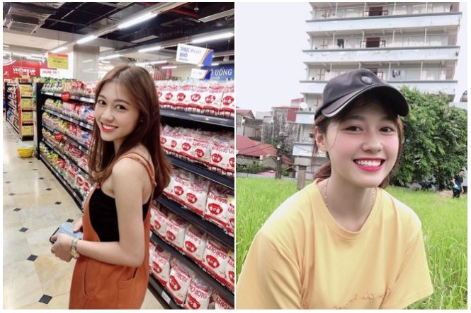 Nguyễn Bảo Thoa, nữ sinh Đại học Xây dựng Hà Nội, đang là cô gái được nhiều chàng trai