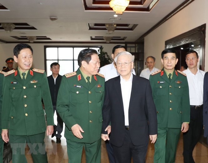 Tổng Bí thư chủ trì Hội nghị Tổng kết công tác quân sự, quốc phòng - ảnh 1