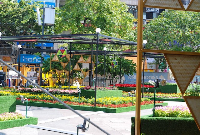 Ngắm đường hoa Nguyễn Huệ trước giờ khai mạc - ảnh 4