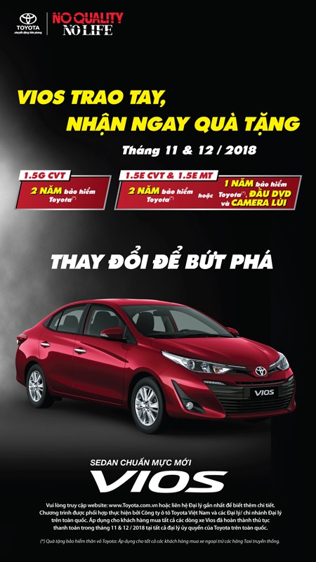 Cuối năm, mua Toyota Vios được tặng 2 năm bảo hiểm thân vỏ - ảnh 1