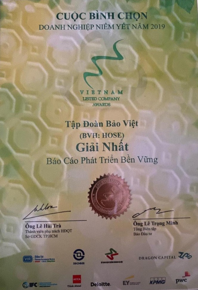 Bảo Việt vẫn là quán quân tại Cuộc bình chọn DN niêm yết 2019 - ảnh 1