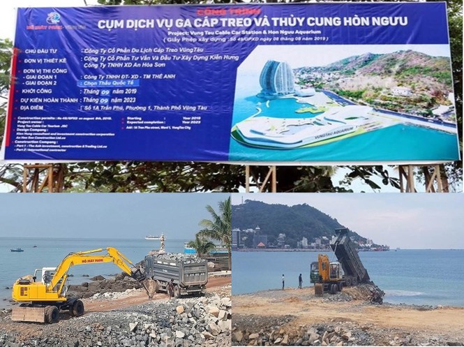 Bà Rịa – Vũng Tàu: yêu cầu tạm ngưng thi công dự án lấn biển xây dựng thủy cung - ảnh 1