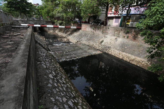 Hà Nội: Sông Tô Lịch trở lại đen kịt, bốc mùi, cá chết nổi - ảnh 4