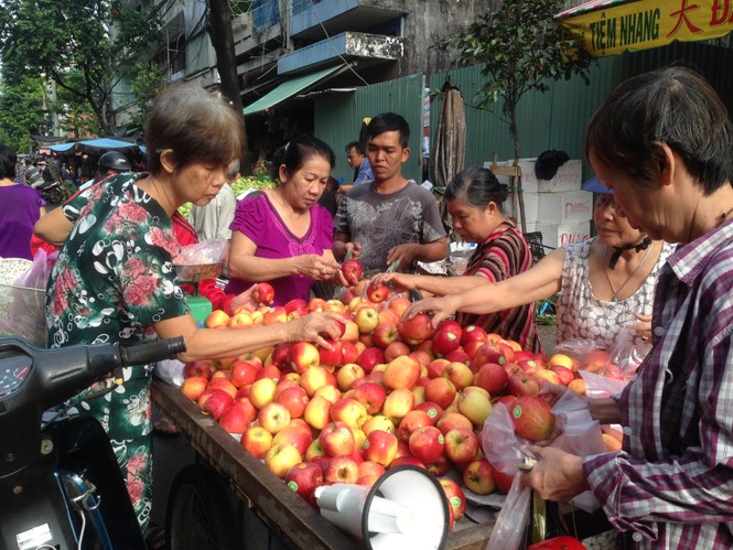 Táo Mỹ 40.000 đồng/kg ngập chợ Sài Gòn - ảnh 7