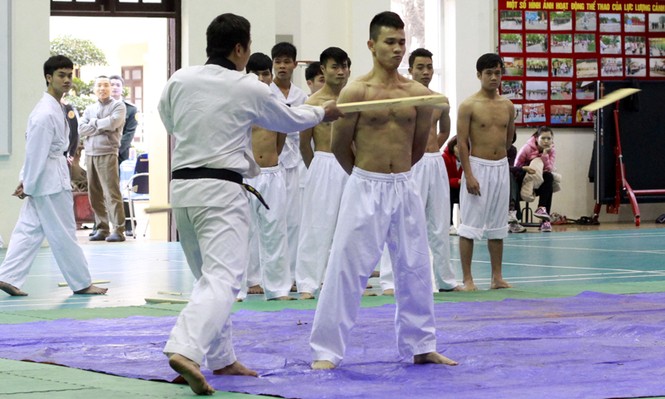 Diễn võ thuật công phá khai mạc Ngày hội văn hóa thể thao - ảnh 6
