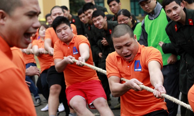 Diễn võ thuật công phá khai mạc Ngày hội văn hóa thể thao - ảnh 8