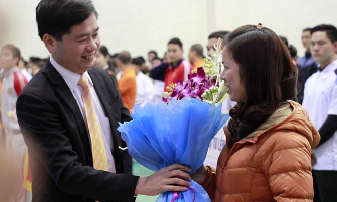 Diễn võ thuật công phá khai mạc Ngày hội văn hóa thể thao - ảnh 2