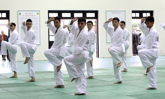 Diễn võ thuật công phá khai mạc Ngày hội văn hóa thể thao - ảnh 5