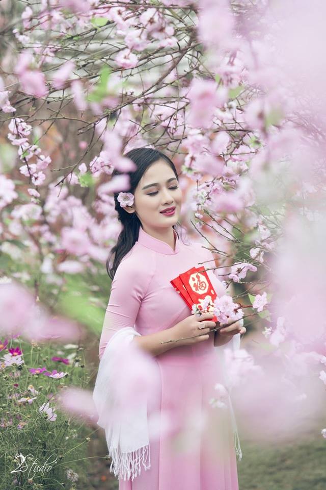 Nữ sinh Ngoại thương khoe sắc cùng hoa đào - ảnh 6