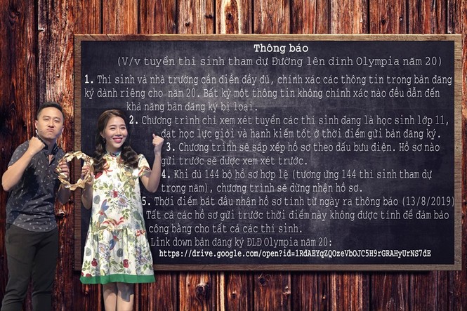 Xôn xao thông tin tuyển thí sinh Đường lên đỉnh Olympia năm thứ 20 - ảnh 1