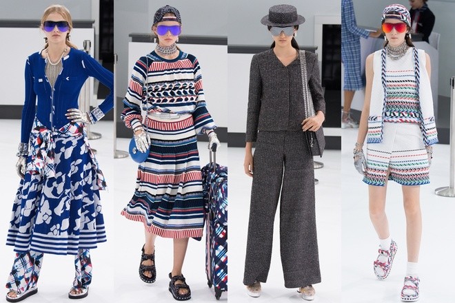 Chanel biến sàn catwalk thành sân bay - ảnh 13