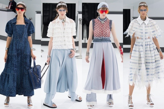 Chanel biến sàn catwalk thành sân bay - ảnh 11
