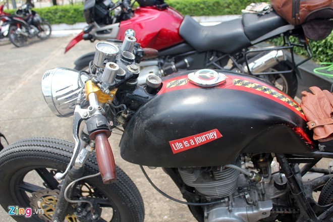 Yamaha SR500 độ kiểu 'cà phê bụi' ở Sài Gòn - ảnh 3