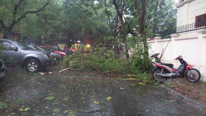 Hà Nội mưa lốc kinh hoàng, giao thông tê liệt - ảnh 17