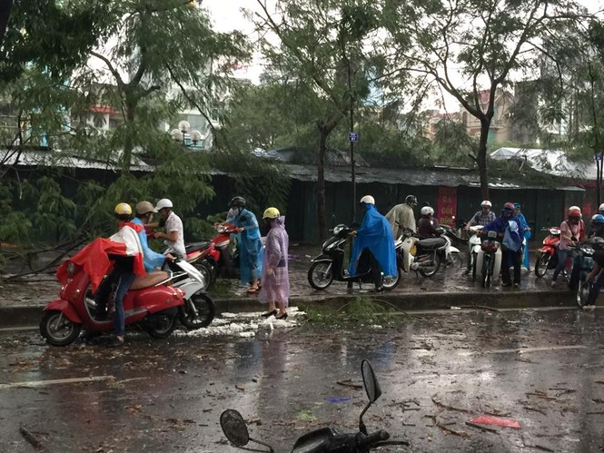 Hà Nội mưa lốc kinh hoàng, giao thông tê liệt - ảnh 9