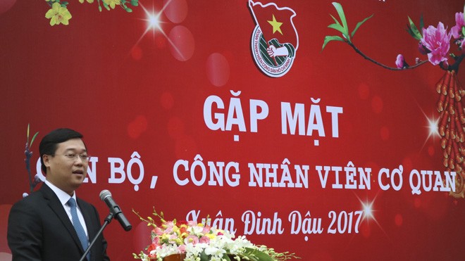 Gặp mặt cán bộ công nhân viên Cơ quan T.Ư Đoàn Xuân Đinh Dậu - ảnh 3