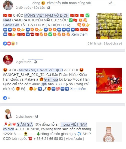 Doanh nghiệp, ngân hàng đua 'ăn theo' Việt Nam vô địch AFF Cup - ảnh 1