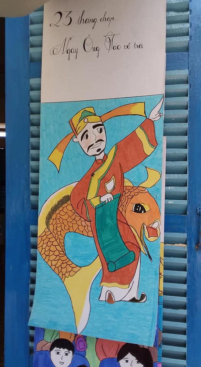 Lớp học trang trí Tết cực kì ấn tượng được tán thưởng trên mạng xã hội - ảnh 5