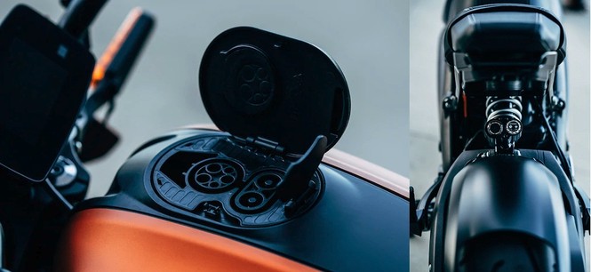 3 cổng sạc của Harley-Davidson Livewire 2019