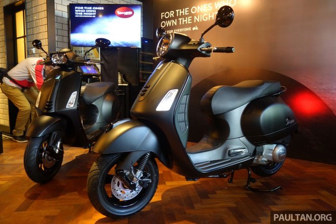 Vespa bản đen mờ có giá bán từ 100 triệu đồng tại Malaysia - ảnh 1
