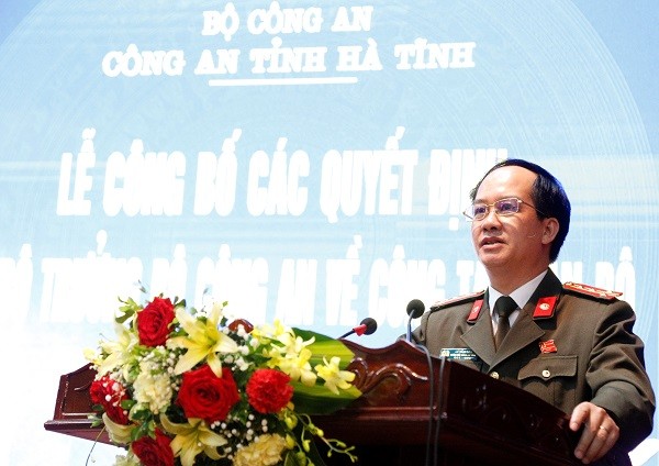 Bổ nhiệm Phó Tư lệnh Cảnh sát cơ động, Giám đốc Công an Hà Tĩnh - ảnh 1