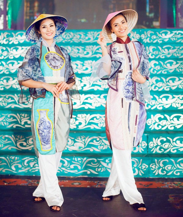 Ngọc Hân, Hồng Quế đẹp dịu dàng với áo dài Gốm - ảnh 2