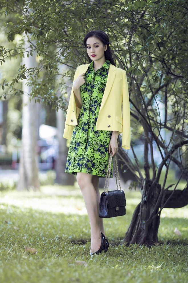 Miss Ngôi Sao Thu Hiền thanh lịch, quyến rũ dưới nắng thu - ảnh 1