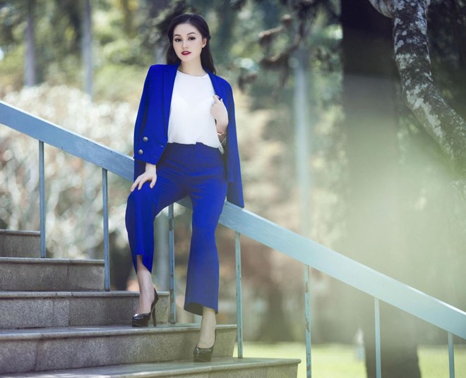 Miss Ngôi Sao Thu Hiền thanh lịch, quyến rũ dưới nắng thu - ảnh 5