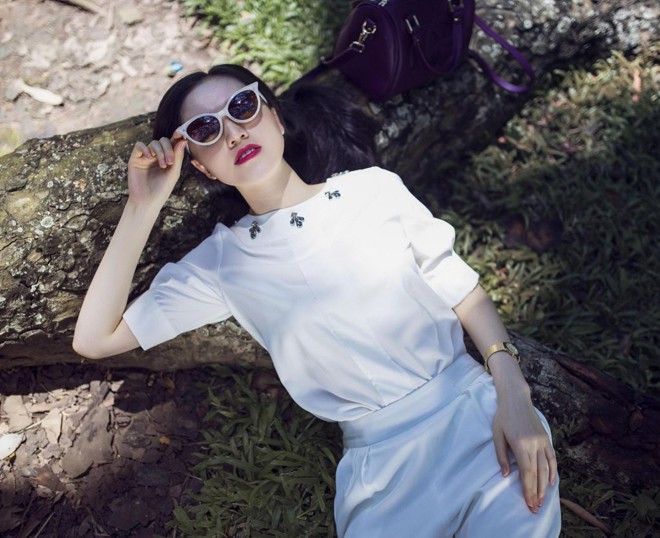 Miss Ngôi Sao Thu Hiền thanh lịch, quyến rũ dưới nắng thu - ảnh 11