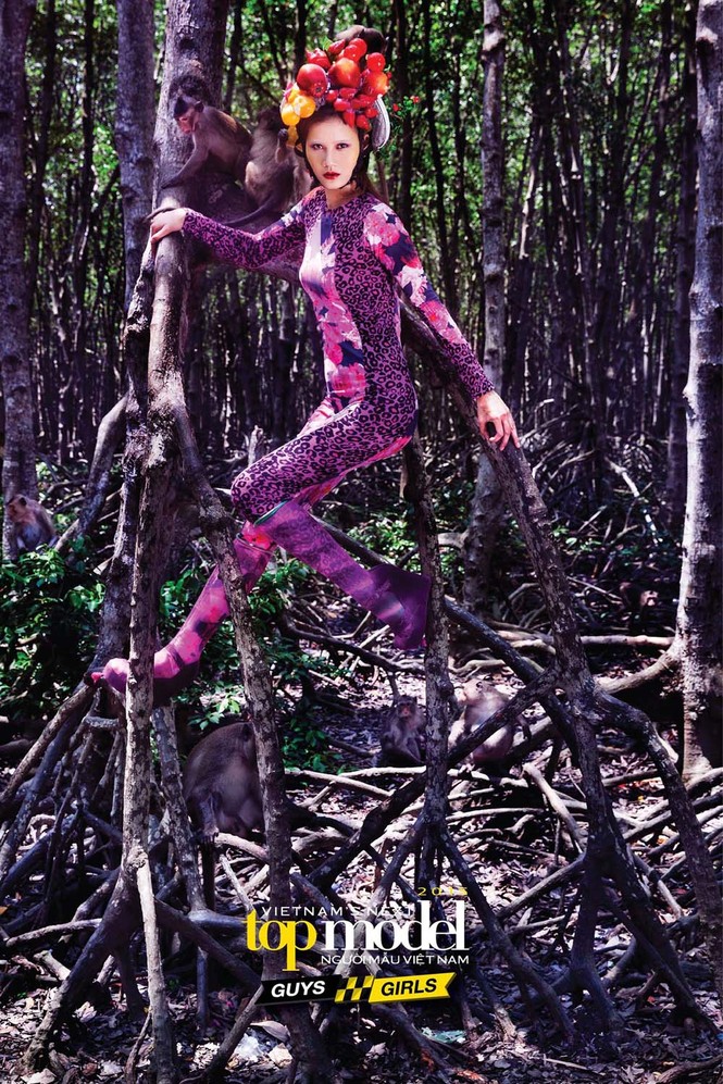 Thí sinh Next Top Model sợ hãi khi chụp ảnh với khỉ - ảnh 9