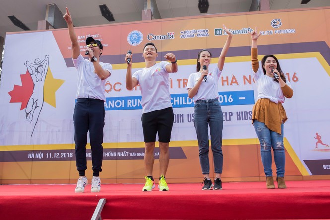 Hoa hậu Mỹ Linh rạng rỡ chạy bộ vì trẻ em - ảnh 8