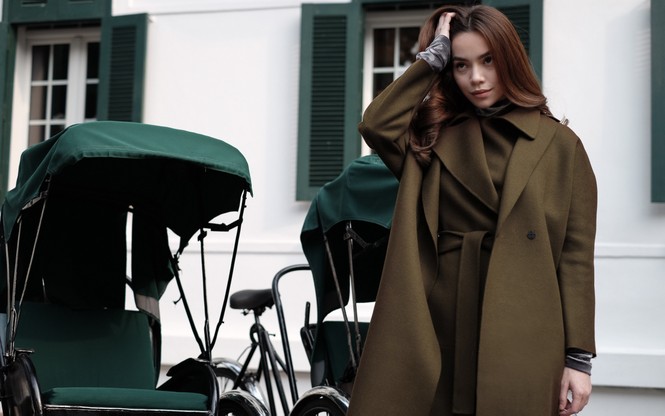 Hà Hồ mặc sành điệu dạo phố mùa đông Hà Nội - ảnh 9