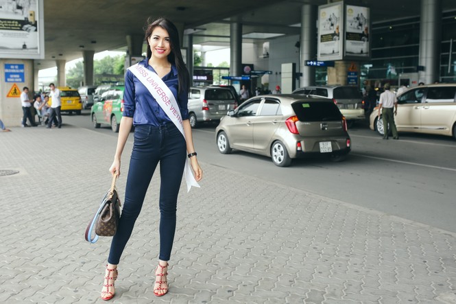 Lệ Hằng về nước sau hoạt động quảng bá cùng Miss Universe 2016 - ảnh 1