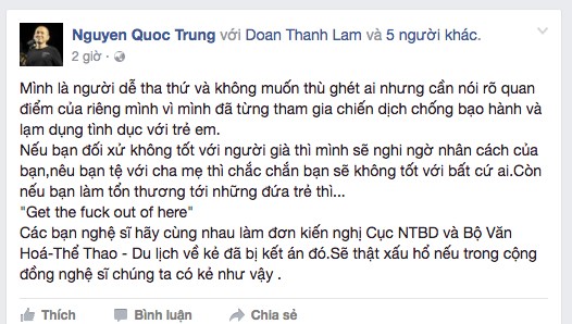 quốc trung nói về minh béo - ảnh 1