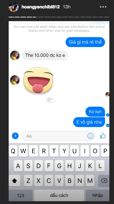 Bị 'gạ tình' 8.000 USD, Hoàng Yến Chibi chê 'sao rẻ thế' - ảnh 2