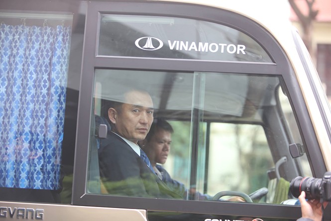 Đoàn xe chở nhân viên an ninh Triều Tiên về khách sạn Melia Hà Nội - ảnh 3