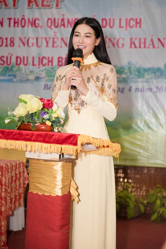 Hoa hậu Phương Khánh xinh đẹp với áo dài, trở thành Đại sứ du lịch tỉnh Bến Tre - ảnh 8