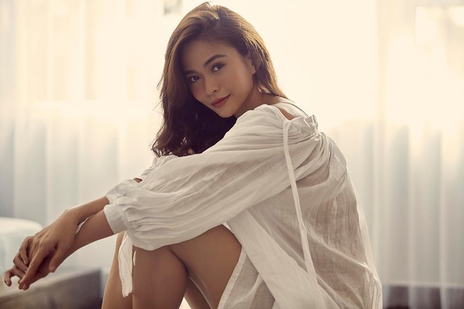 Mâu Thuỷ khoe đường cong quyến rũ với váy trắng mỏng manh sau ồn ào Miss Earth - ảnh 3