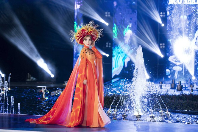 Nam Em lộng lẫy hoá 'nữ thần' trong đêm thời trang Miss World Vietnam - ảnh 1
