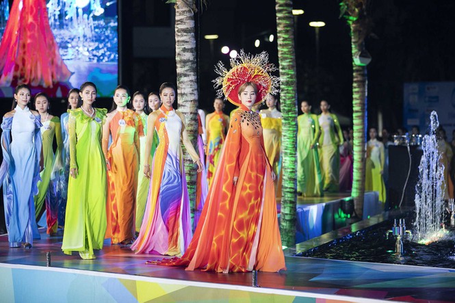 Nam Em lộng lẫy hoá 'nữ thần' trong đêm thời trang Miss World Vietnam - ảnh 3