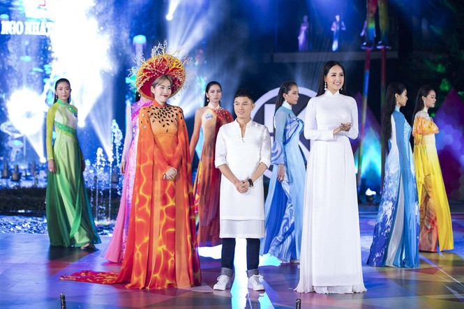 Nam Em lộng lẫy hoá 'nữ thần' trong đêm thời trang Miss World Vietnam - ảnh 4