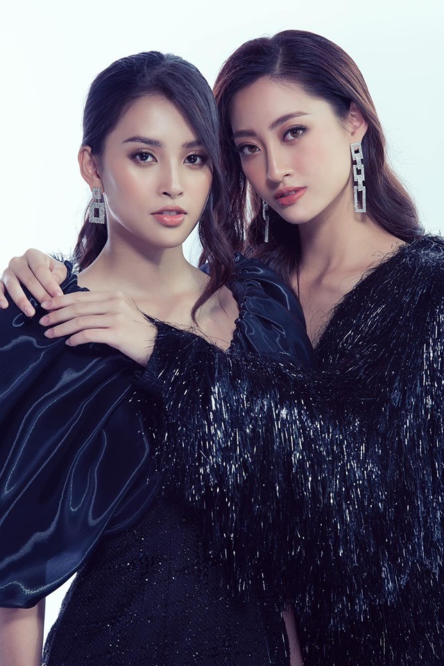 Hoa hậu Tiểu Vy, Lương Thuỳ Linh đọ nhan sắc một chín một mười 'đốn tim' fan - ảnh 1