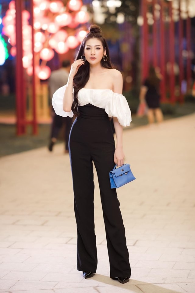 Hoa hậu Mỹ Linh vai trần yêu kiều làm giám khảo cùng 'Ngọc hoàng' Quốc Khánh - ảnh 8