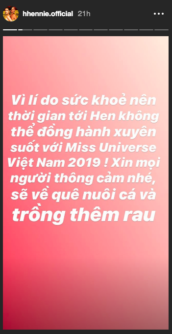 H'Hen Niê bất ngờ thông báo không đồng hành cùng Hoa hậu Hoàn vũ VN 2019 - ảnh 1