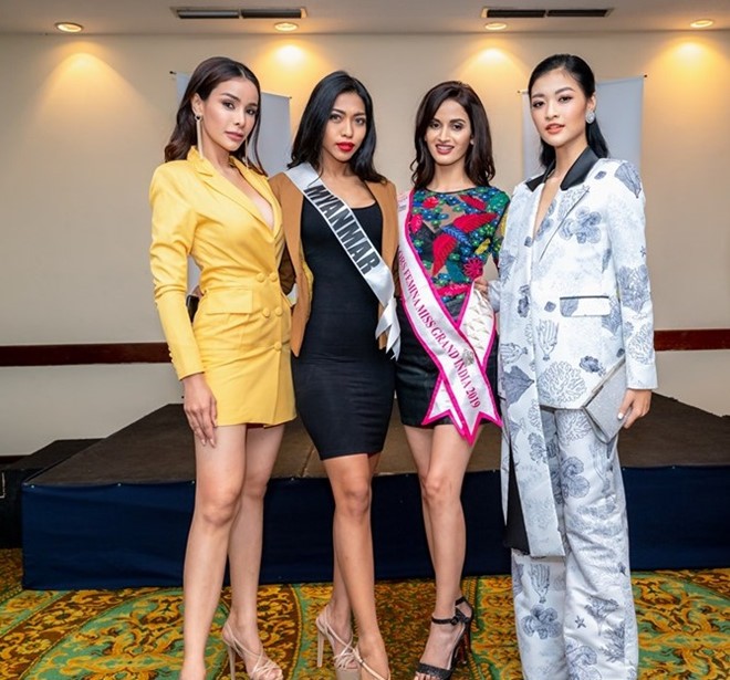 Á hậu Kiều Loan mặc suit cá tính giữa rừng thí sinh Miss Grand 'bánh bèo' - ảnh 3