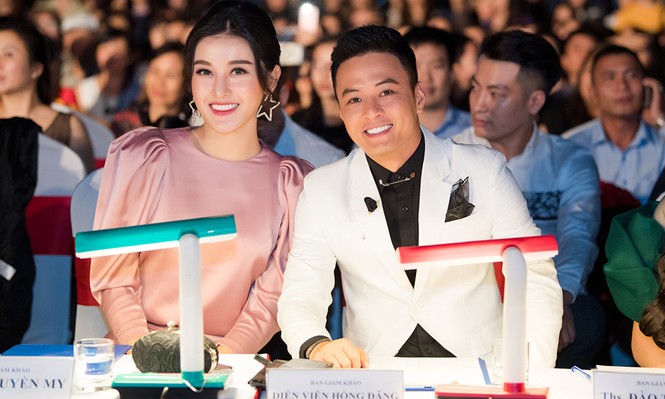 Á hậu Huyền My đẹp đôi bên Hồng Đăng trên ghế giám khảo - ảnh 7